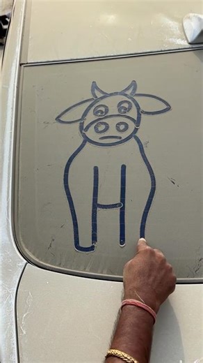 Draw a cow using 6H #art #shorts