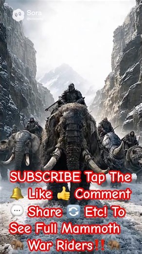 Warriors Riding War Mammoths Through a Frozen Mountain Pass Will Leave You Speechless 🔔