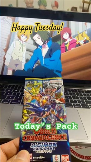 Tuesday Pack Opening: Digimon TCG #packopening #hobby #digimontcg #monsters #shinycardboard #daily