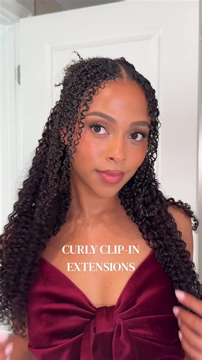 Curly Hairstyles with Clip-In Extensions for Volume