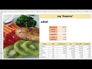คำนวณต้นทุน อาหาร ด้วย Excel #3