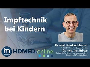 Impftechnik bei Kindern