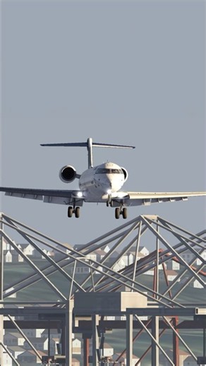 CRJ landing At Seattle #seattle #simulation #reels #msfs #aeroflyfsglobal