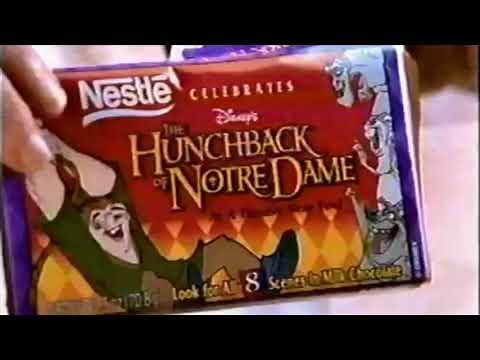 Nestle Disney's The Hunchback of Notre Dame Milk Chocolate Bars - 1996 Commercial