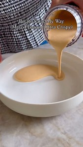 @kalejunkie CRISPY SMASHED GOCHUJANG POTATO SALAD, the latest and greatest in my smashed potato salad collection. I’ll say it right now, this one is my FAVORITE. Crispy potatoes and crunchy cucumbers tossed in a smoky yet tangy high protein gochujang dressing-it’s insanely delicious. The result? Not your grandma’s potato salad! Makes 8 servings 2 lbs baby yellow potatoes, cleaned & halved 2 tb olive oil (to brush the smashed potatoes) 4 persian cucumbers, chopped 1 bunch chives, chopped Gochujan