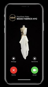 At Mood, it’s easier than ever to shop our fabrics from anywhere around the globe! Experience exclusive in-store fabrics remotely and see how they drape and flow in real time. Whether you’re looking for home décor or fashion fabrics, our specialists are ready to meet all your project needs. We provide shipping both nationally and internationally, so your fabrics, trims, and notions are just a video chat away! We’re excited to connect with you on WhatsApp, WeChat, Skype, or FaceTime. Click the li