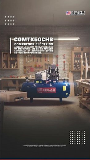 Compresor eléctrico Milwaukee COMTX50CHB