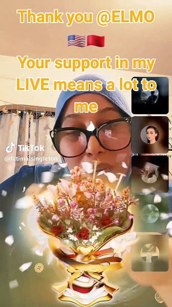ELMO🇺🇸🇲🇦, thank you for the incredible support in my LIVE! I will keep creating better LIVE content! @ELMO🇺🇸🇲🇦 #tiktoklive #livehighlights #livegift #bouquet