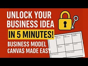 Unlock Your Business Idea in 5 Minutes! (Business Model Canvas Made Easy)