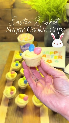 The EASIEST, QUICKEST DESSERT 🐰and the CUTEST for Easter 🐣 Easter Basket Sugar Cookie Cups Bake at 350 for 15 minutes @Pillsbury @Reeses #quickdessert #easydessert #easterdesserts #cookiecups #creatorsearchinsights