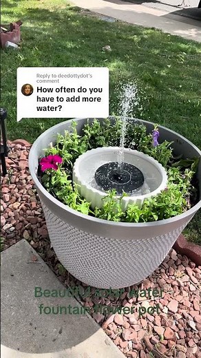 DIY Solar Water Fountain Perfect for Summer Vibes
