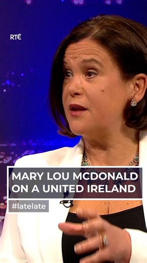 13K views · 730 reactions | “I believe we’re living in the end days of partition” @maryloumcdonaldsf #latelate | The Late Late Show | Facebook