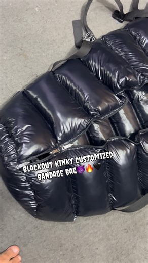 blackout kinky on Instagram: "Premium black bandage sleeping bag shiny nylon material, both sides shiny 🖤✨black full zip up zipper perfect for camping and cozy nights🖤🖤😈✨ DM FOR HIGH QUALITY MUMMY BANDAGE BAG😈🔥🤟 DM FOR ORDERS……🤟✨👇 WhatsApp link: https://wa.me/message/H3EEG6GT7ERGA1 EMAIL: blackout0543@gmail.com"