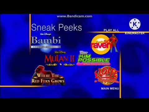 Sneak Peeks Menu from Tiger Cruise 2004 DVD (What if?)