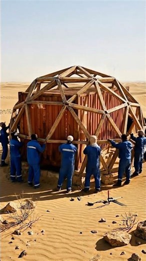 I Built an ICE IGLOO in 120°F Desert 🌵