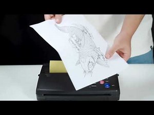 How do I make a tattoo stencil with a thermal printer | wormhole tattoo