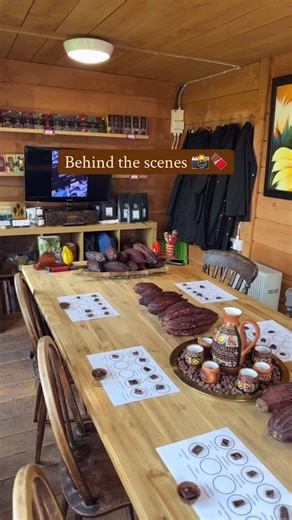 A small little behind the scenes 👋🍫 #chocolatetree