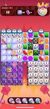 Candy Crush Saga Level 8060 18 moves NO BOOSTERS