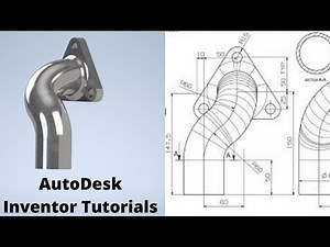 Autodesk Inventor Tutorials For Beginners-Creating 3D Tube using Project Curve