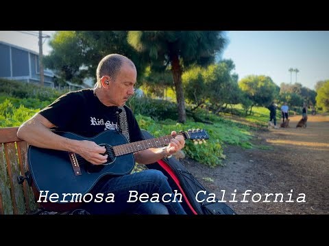 Hermosa Beach California - Busking with New Rig