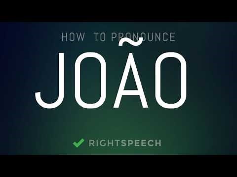 João - How to pronounce João