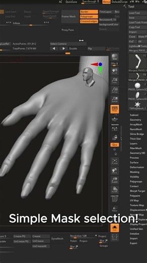 ZBrush Masking Trick You NEED to Know 😳🔥