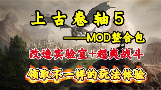 【上古卷轴5】最新超爽实验室整合包全面发展改造实验室加战斗，全热门MOD整合 清凉MOD合集 古风 动漫 实验室全DLC整合，内附天际特别版本，免费分享！
