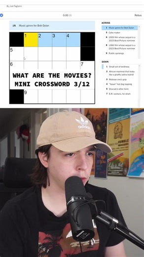 Guessing Movies in a Mini Crossword Challenge