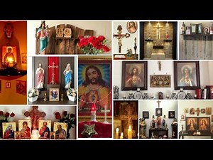 How to Setup Catholic Altar at Home/Makeover|Hack Ideas|Modern Christian Prayer Pooja Room Designs