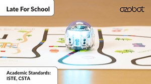 Late for school! ⏰ Can Ozobot make it to class on time? In this favorite STEM lesson, students will help Ozobot navigate its way to school using Color Code directions and speed to stay focused and avoid distractions. Let the race begin- ozo.bot/2025-january-lesson-spotlight #lateforschool #ozobot #codingrobot #stem #steam | Ozobot