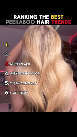 Ranking Best Peekaboo Hair Trends