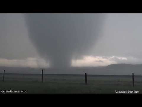 INTENSE, close-range tornado lofts COWS into the air, damages homes northwest of Cheyenne, WY