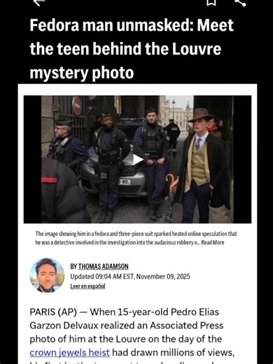 El misterio del joven en el Louvre