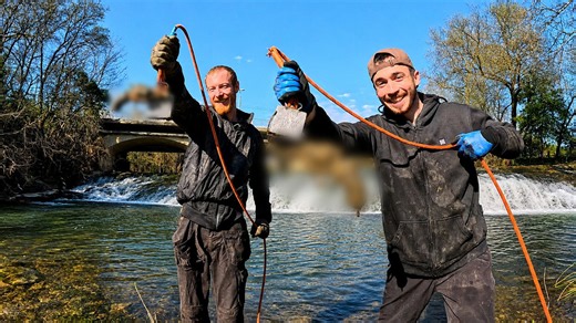 On ne s'attendait pas à ces découvertes sous la cascade!