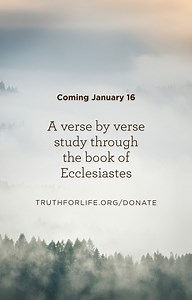 We were created for God's presence. No relationship, no experience, no religion can fill the eternal longing placed in our souls. It's no wonder we feel lost when we try to live apart from Him. Rediscover the purpose you were made for. 📖 Go deeper with Ecclesiastes: Chasing the Wind—a verse-by-verse Bible study that helps you wrestle with life's frustrations and find your true home with God. https://tfl.to/4pfw29G | Truth For Life with Alistair Begg
