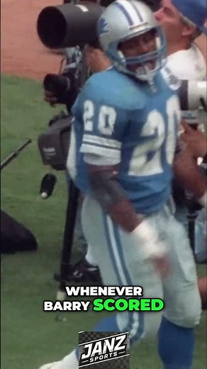 Barry Sanders' Unbelievable Run: A Touchdown Celebration! #shorts