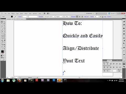Adobe Illustrator CS5 Tutorial: align & distribute text/objects (in depth)