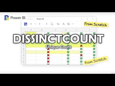 DISTINCTCOUNT Function in Power BI DAX | Unique Count Explained | DAX from Scratch
