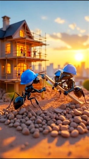 Never Give Up Like These Ants 🐜💪 | Hard Work Always Wins | Inspirational Short#cute