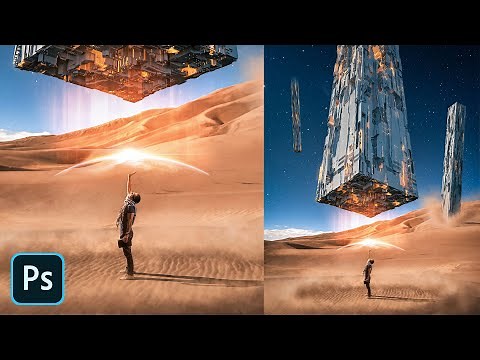 Artifacts falling from the sky - Photo Manipulation Tutorial | Photoshop 2020