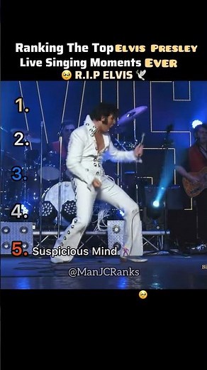 Ranking Elvis Presley’s Greatest Live Singing Moments EVER 👑🎤 #shorts