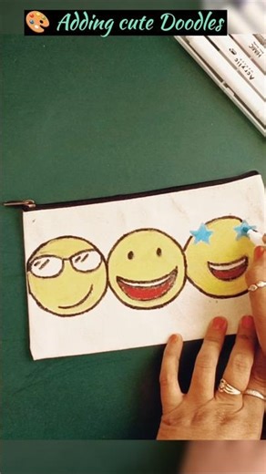 From Plain to Personalized Pouch ✨ | Easy DIY Customization #Shorts