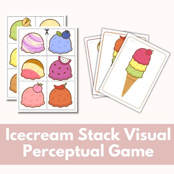 Visual Perception Icecream Game - VMI, Memory, Sequencing & Discrimination