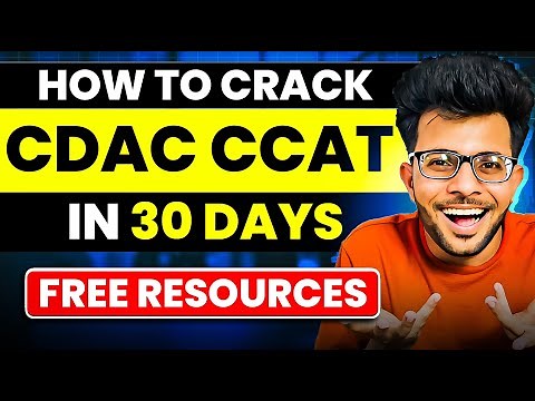 ✅Best Preparation Strategy to Crack CDAC CCAT Exam for Non IT Students [ Free Resources ] 📚🔥