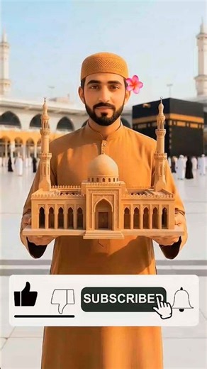 He a Beautiful Mosque From Cla 🕌🌞✨| Miniature Mosque Making#Short#masjidalharam #trending #bikini