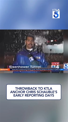 A KTLA viewer sent us a throwback video of our very own Chris Schauble back in the day as a reporter in Colorado! #ThrowbackThursday | KTLA 5 News