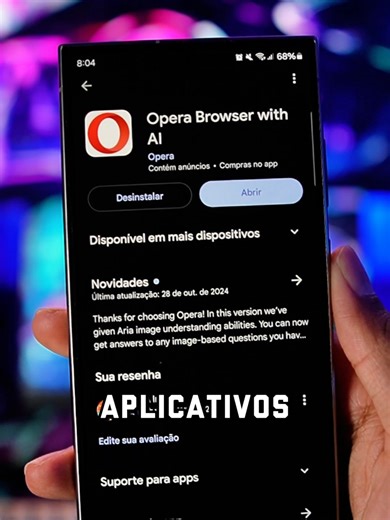 Você vai querer desinstalar o navegador do seu celular após esse video. Porque eu encontrei o melhor de todos... Esse é o navegador @Opera Brasil 🇧🇷 e só dele ter um bloqueador de anuncios já ganha meu coração, fora que a velocidade de download dele é muito mais alta que qualquer outro navegador. #navegadoropera #publi