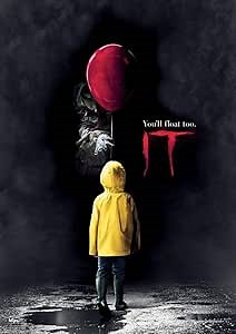 MIGHTYPRINT IT Chapter One - You'll Float Too – Georgie, Pennywise, Balloon - Stephen King Horror - Durable 17” x 24" Wall Art – NOT Made of Paper – Officially Licensed Collectible MP17240381