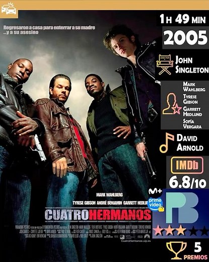 Cuatro Hermanos | Tráiler HD Castellano (2005) | Peliculasbien