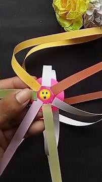 "🎨 DIY PAPER SPINNER CRAFT! 🌀 Easy & Fun Steps You Can't Miss! 🧡"